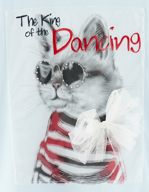 Светло-голубая футболка для девочки