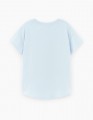 Светло-голубая футболка для девочки
