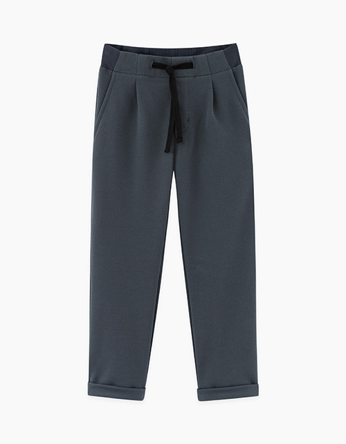 Графитовые прямые брюки для мальчика