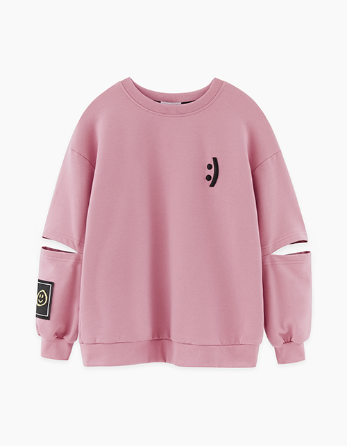 Темно-розовый свитшот для девочки