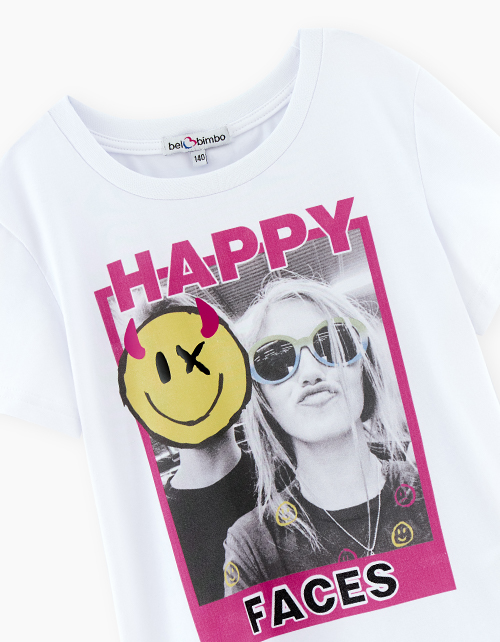 Белая футболка для девочки