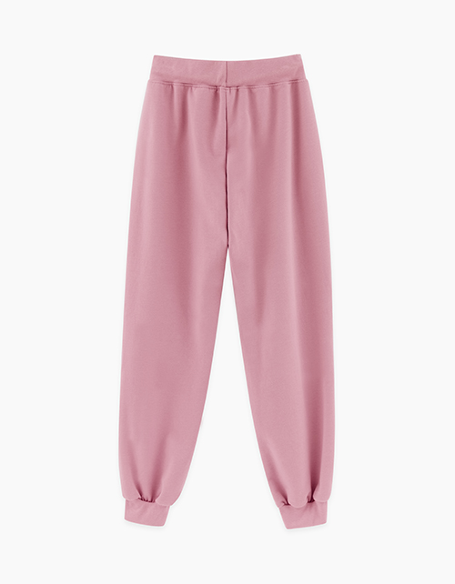 Темно-розовые брюки-джоггеры для девочки