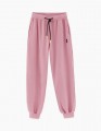 Темно-розовые брюки-джоггеры для девочки