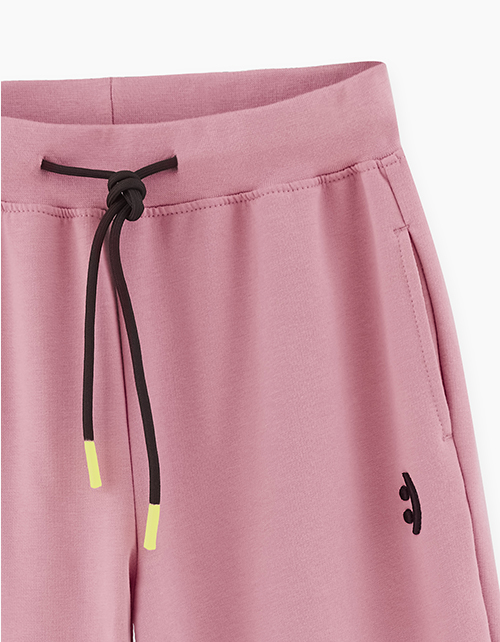 Темно-розовые брюки-джоггеры для девочки