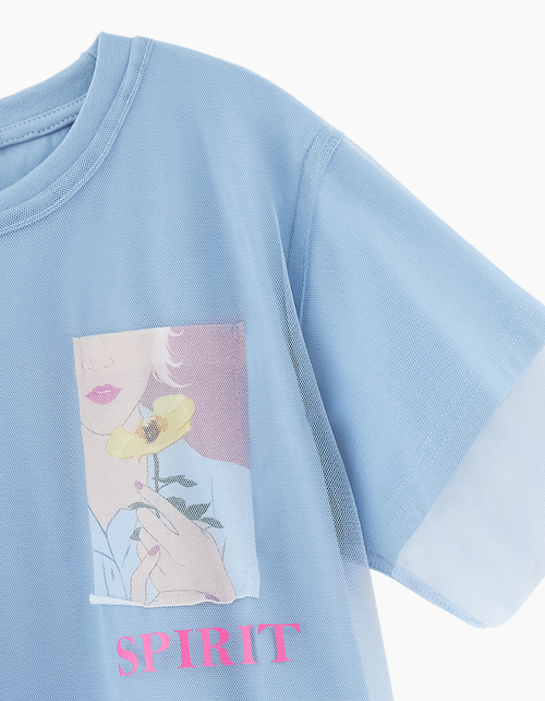 Светло-синее прямое платье