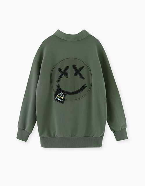 Трендовая рубашка цвета хаки для мальчика