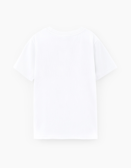 Белая футболка для мальчика