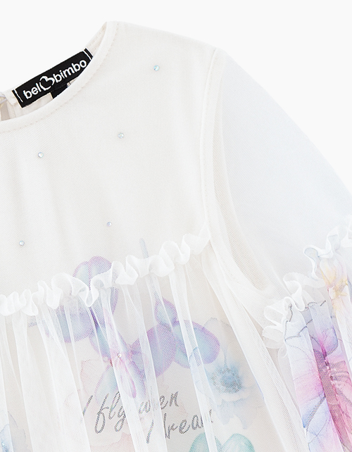 Молочное нарядное платье