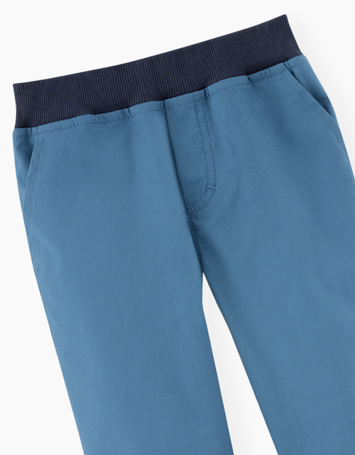 Светло-синие брюки-джоггеры для мальчика