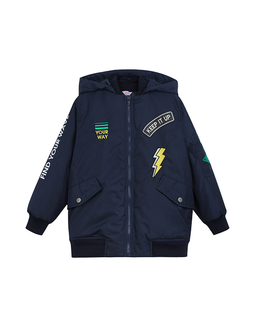 Куртка-бомбер с капюшоном