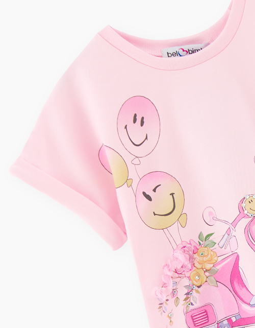 Светло-розовая футболка для девочки