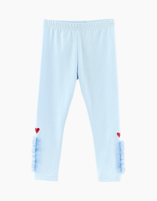 Светло-голубые леггинсы