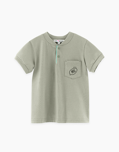 Футболка-поло цвета светлая олива