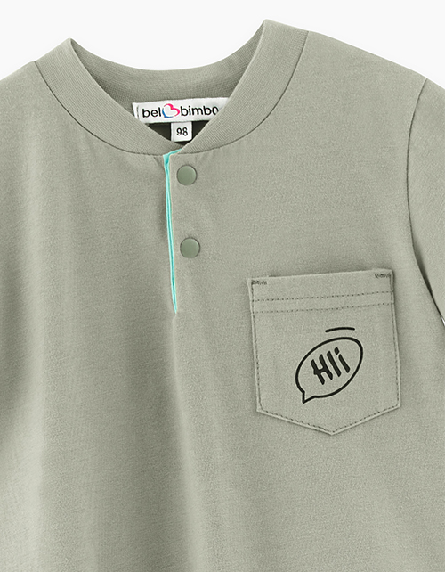 Футболка-поло цвета светлая олива