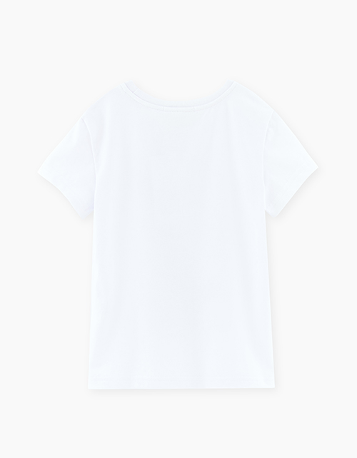 Белая футболка для девочки