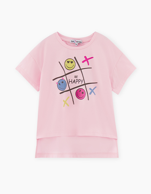 Светло-розовая футболка для девочки