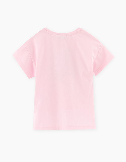 Светло-розовая футболка для девочки