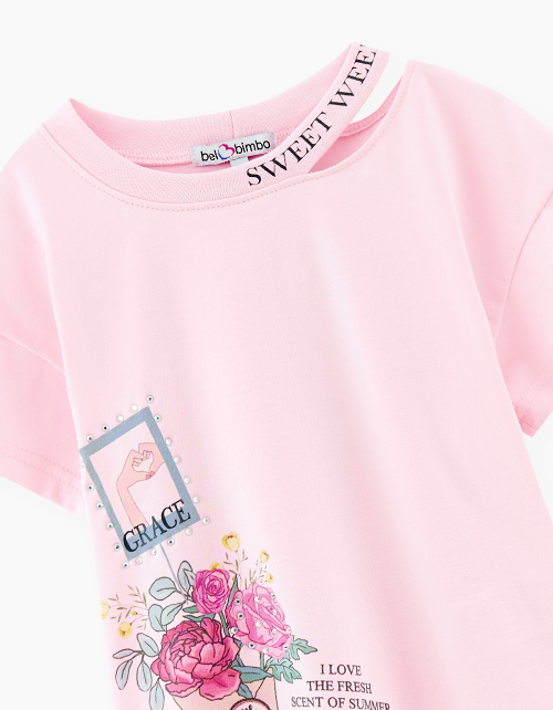 Светло-розовый топ