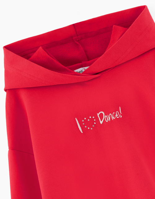 Красное худи для девочки