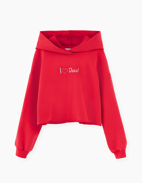 Красное худи для девочки Красное худи для девочки