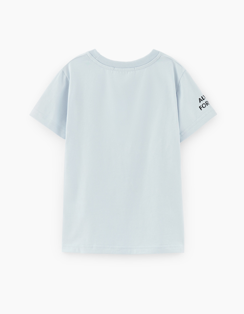 Светло-серая футболка для мальчика