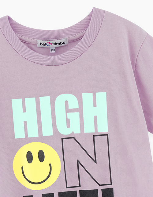 Темно-розовая футболка для мальчика