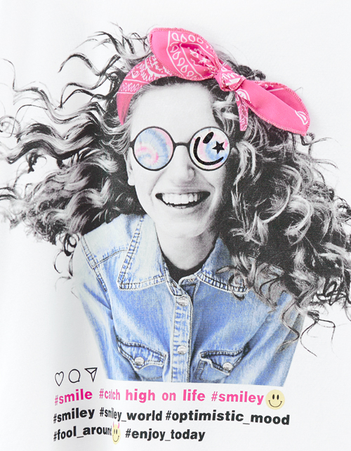 Белая футболка для девочки