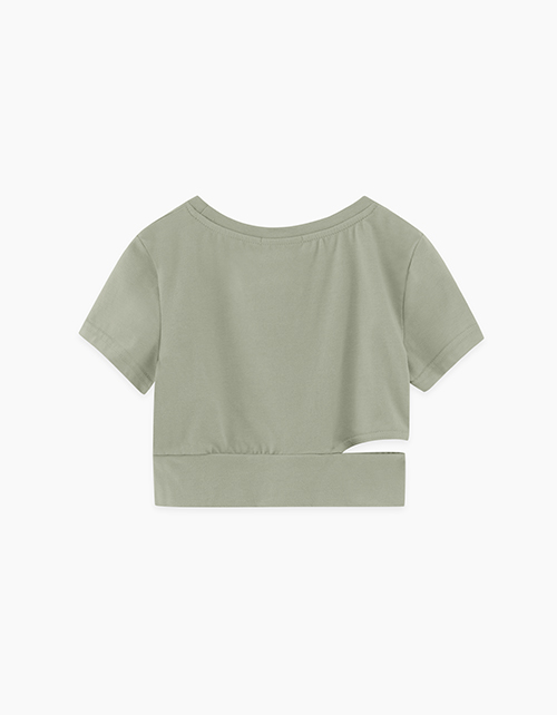 Светло-оливковый топ