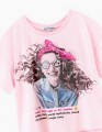 Светло-розовая футболка для девочки