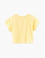 Светло-желтая футболка для девочки