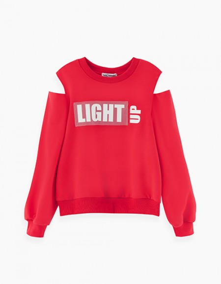 Красный свитшот для девочки Красный свитшот для девочки