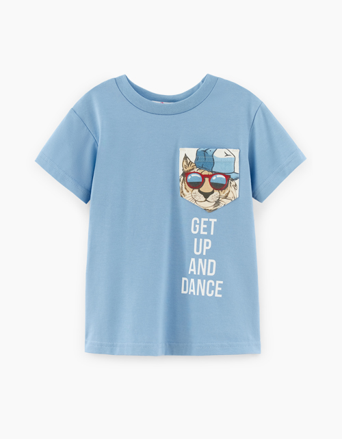 Светло-синяя футболка для мальчика