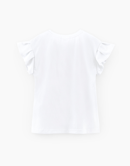 Белая футболка для девочки