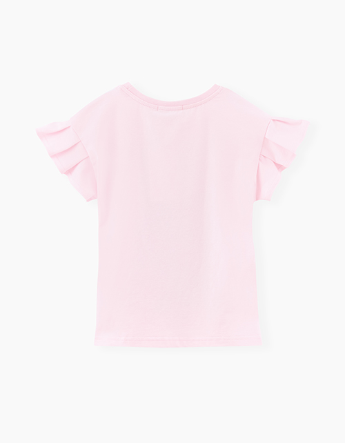 Светло-розовая футболка для девочки