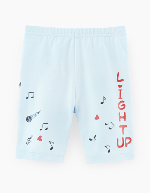 Светло-голубые шорты для девочки