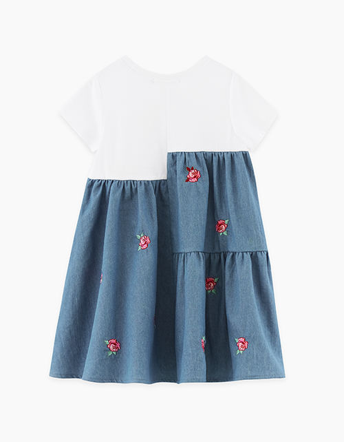 Летнее голубое платье