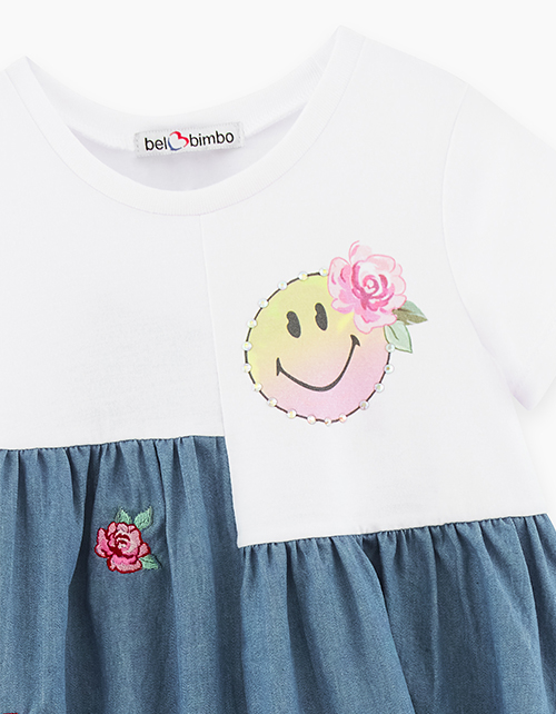 Летнее голубое платье