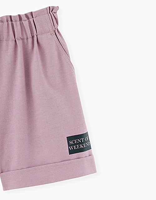 Темно-розовые шорты для девочки