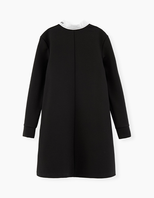 Черное платье-поло