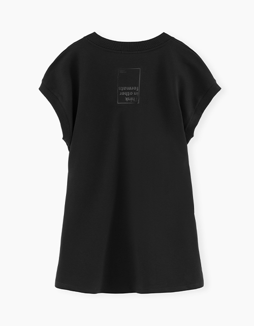 Черный школьный сарафан-жилет