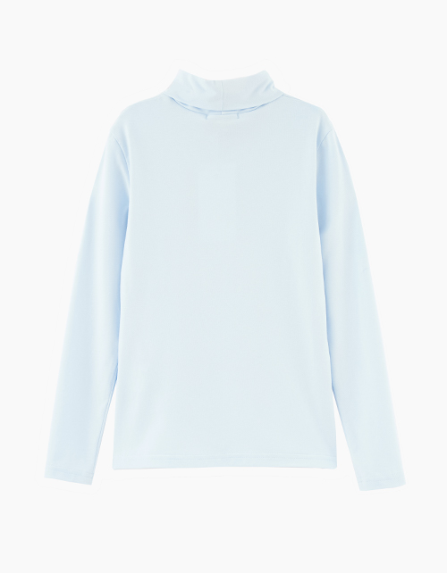 Светло-голубой гольф для девочки