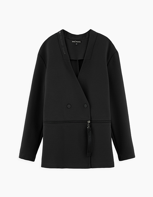 Черный пиджак-трансформер для девочки