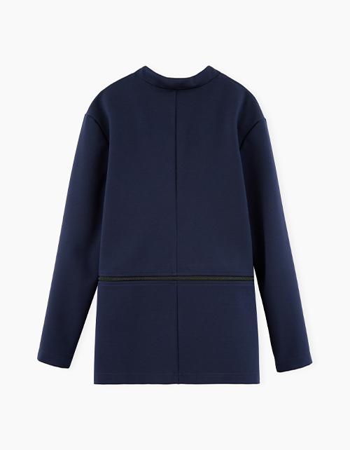 Темно-синий пиджак-трансформер для девочки