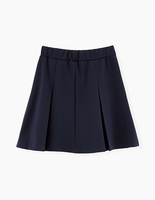 Темно-синяя школьная юбка