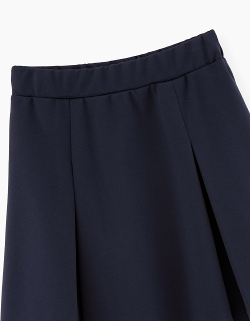 Темно-синяя школьная юбка