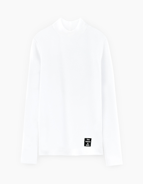 Белая водолазка для мальчика