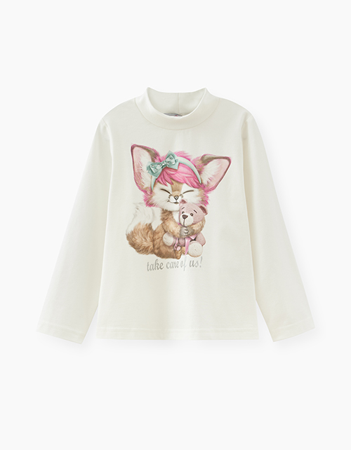 Молочный гольф для девочки