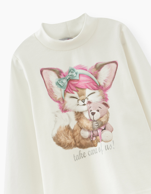 Молочный гольф для девочки