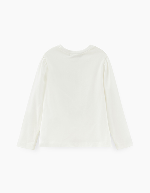 Молочный лонгслив для девочки Купить молочный лонгслив для девочки