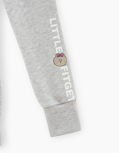 Брюки-джоггеры цвета серый меланж